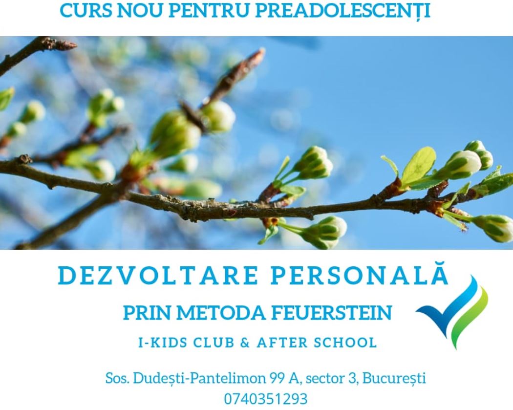 Curs Dezvoltare Personala Preadolescenti prin metoda Feuerstein